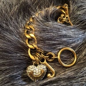 Juices couture heart bracelet
